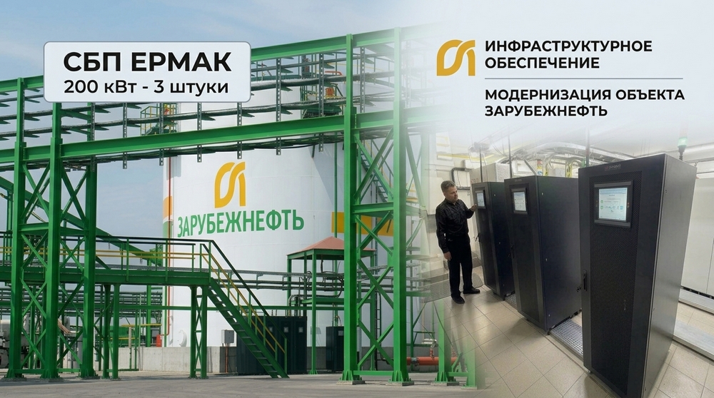 Замена устаревших систем ИБП AEG на российские модульные системы «Ермак» 3 х 200 кВт